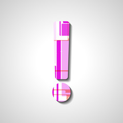 Abstract  exclamation mark symbol