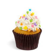 Gourmet Spring Easter Cupcakes. Selective focus.