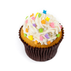 Gourmet Spring Easter Cupcakes. Selective focus.
