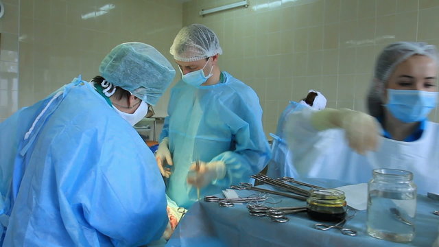 Operation: the general surgery in progress