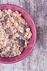 muesli with dried fruits