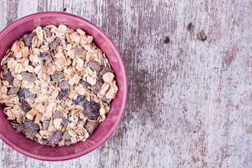 muesli with dried fruits