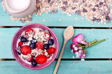 muesli with fruits