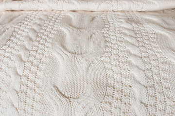 White knitted linen