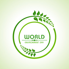 Creative World Environment Day Greeting stock vector