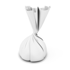 Truffle candy in wrappers