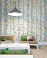 Children Room With Colorful Wallpapers