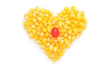 Heart of corn salad.