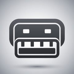 Vector usb connector icon