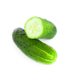 Cucumber isolated on white background