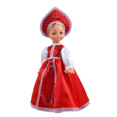 doll in red dress