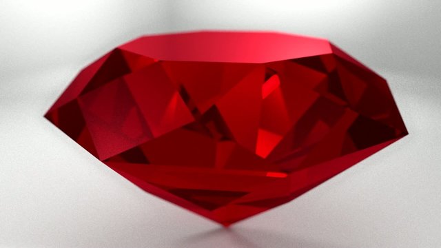 Ruby red gemstone gem stone spinning wedding background loop