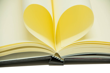 Notebook paper sheet  background objects  study
