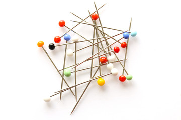 Glass sewing pins