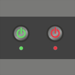enable disable button, vector illustration
