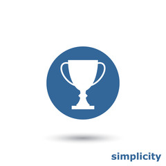 Simple trophy cup icon