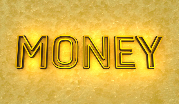 gold money text