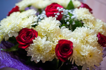 bouquet of red roses