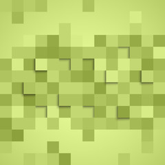 Abstract square green background