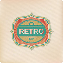 Retro logo elements