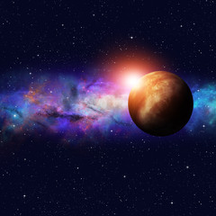 Obraz na płótnie Canvas Deep Space Starfield