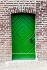 Front Door.  Wood door