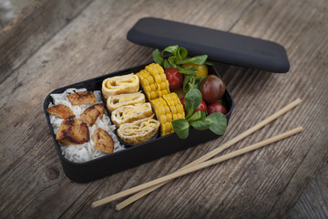 Bento box with different food - 79306930