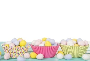 Easter Candy in cup cake wrappers
