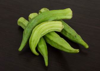 Okra vegetables