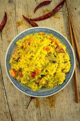 riz au curry et lait de coco