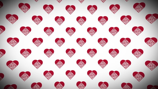 Love QR Code loop background