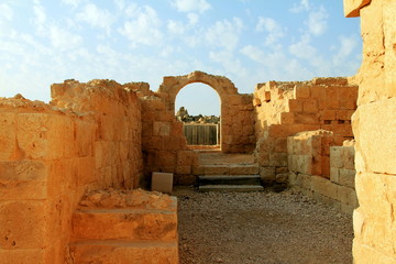 Ruins of Avdat - ancient town in  Negev  desert