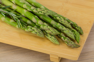 Raw asparagus