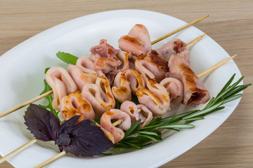 Grilled squid