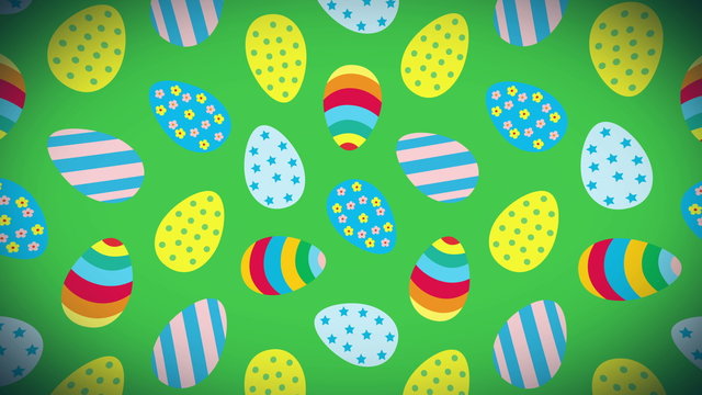 Easter eggs loop animation