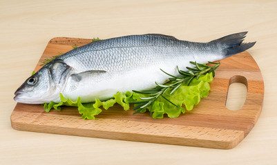 Raw seabass