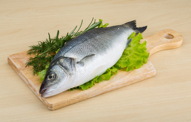 Raw seabass