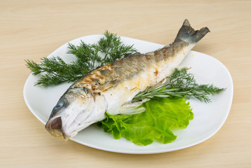 Grilled seabass