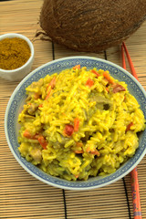 riz au curry et lait de coco
