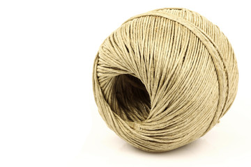 bowl of thread isolated on a white background