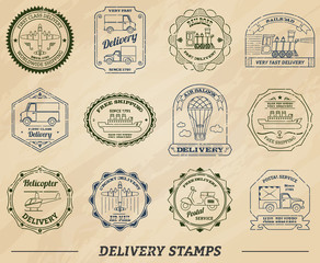 Delivery Stamps Set