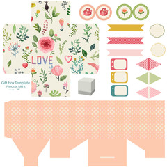 Gift box template