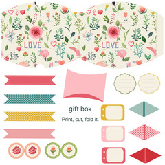 Gift box template
