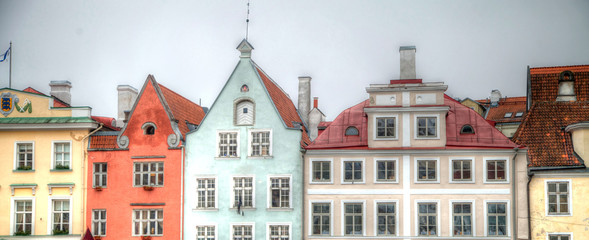 Fototapeta premium Old streets of European cities.