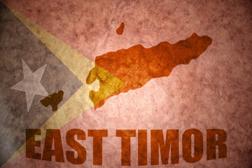 east timor vintage map