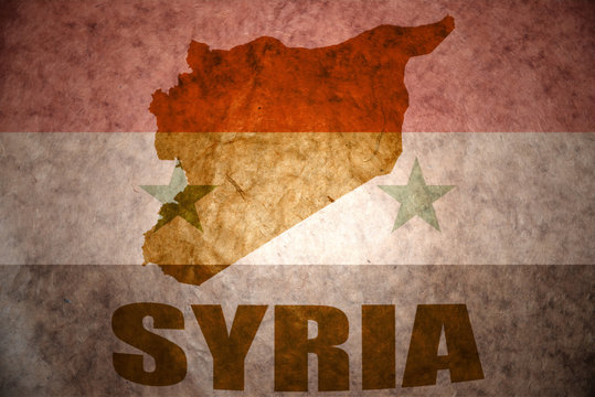 syria vintage map