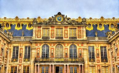 Facade of the Palace of Versailles - France