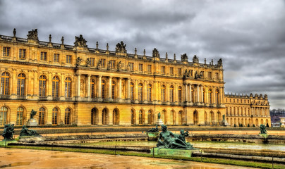 Fototapeta na wymiar View of the Palace of Versailles - France