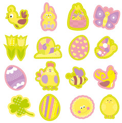 Easter elements set / vector
