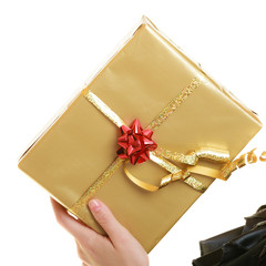 holidays love happiness concept - girl with gift box